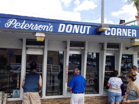 Petersons donuts - 210. ratings. The pastries at Peterson's Donut Corner is a can't miss. "The butterlog is the best." (2 Tips) "The best donuts in San Diego hands down." (2 Tips) "Fantastic place for a late night snack after a long night out." (5 Tips)